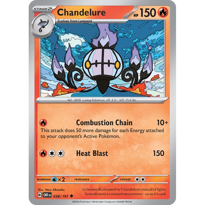 Chandelure (038/197) [Scarlet & Violet: Obsidian Flames]