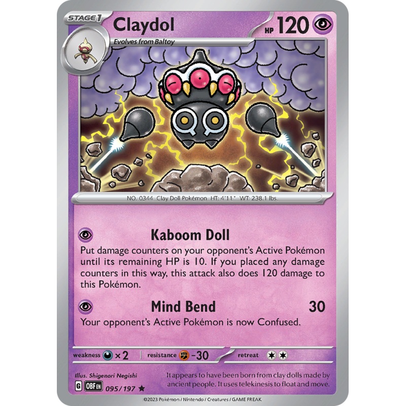 Claydol (095/197) [Scarlet & Violet: Obsidian Flames]