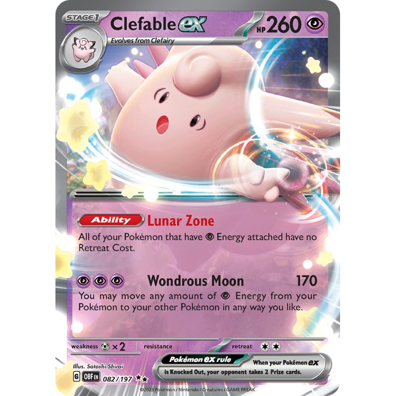 Clefable ex (082/197) [Scarlet & Violet: Obsidian Flames]