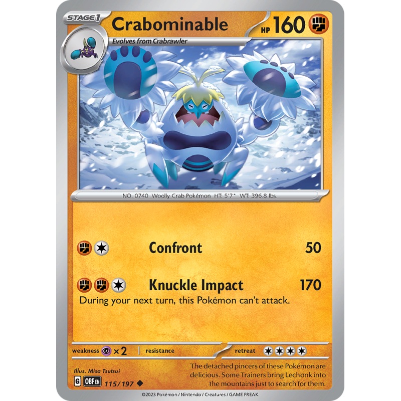 Crabominable (115/197) [Scarlet & Violet: Obsidian Flames]