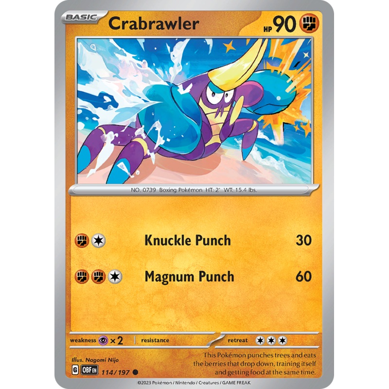 Crabrawler (114/197) [Scarlet & Violet: Obsidian Flames]