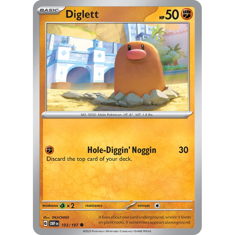 Diglett (103/197) [Scarlet & Violet: Obsidian Flames]