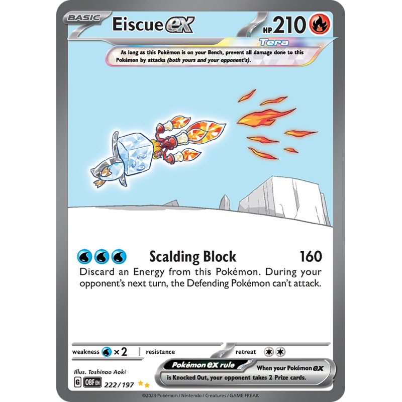 Eiscue ex (222/197) [Scarlet & Violet: Obsidian Flames]