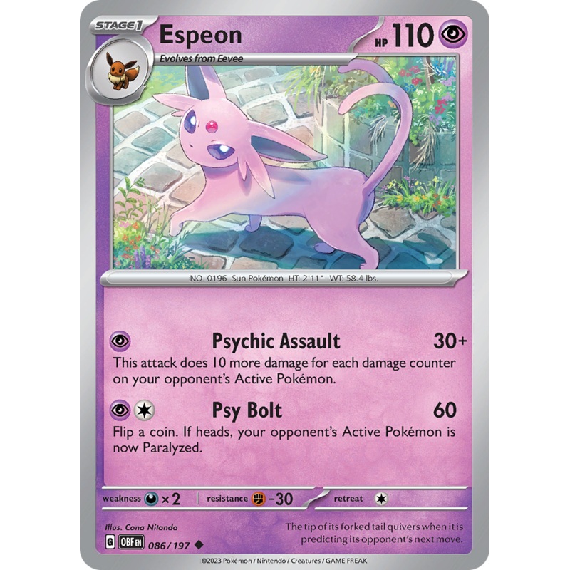 Espeon (086/197) [Scarlet & Violet: Obsidian Flames]