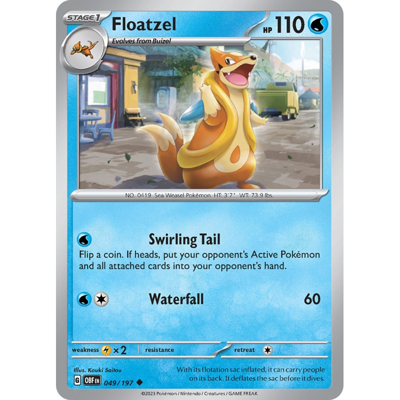 Floatzel (049/197) [Scarlet & Violet: Obsidian Flames]