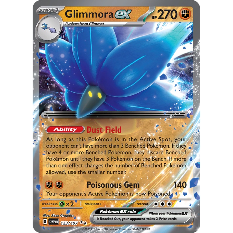 Glimmora ex (123/197) [Scarlet & Violet: Obsidian Flames]