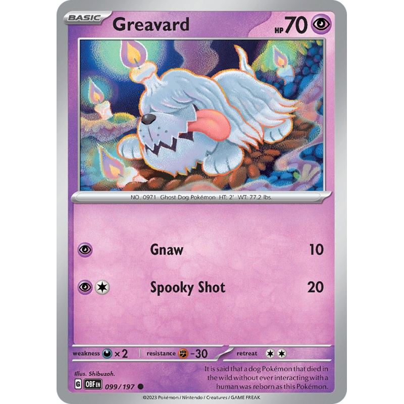 Greavard (099/197) [Scarlet & Violet: Obsidian Flames]