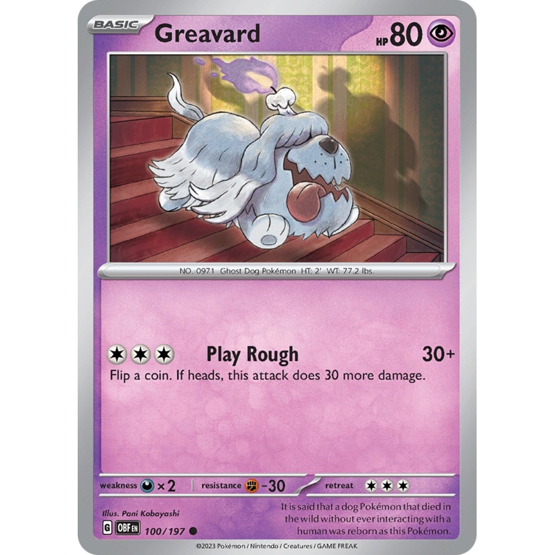 Greavard (100/197) [Scarlet & Violet: Obsidian Flames]