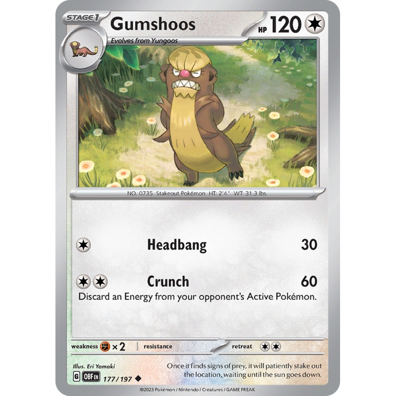 Gumshoos (177/197) [Scarlet & Violet: Obsidian Flames]
