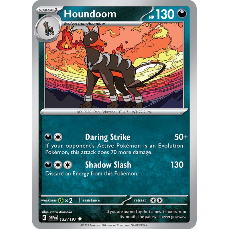 Houndoom (133/197) [Scarlet & Violet: Obsidian Flames]