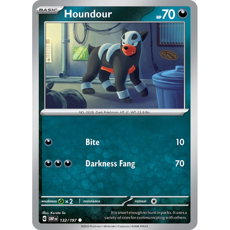 Houndour (132/197) [Scarlet & Violet: Obsidian Flames]