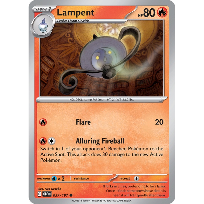 Lampent (037/197) [Scarlet & Violet: Obsidian Flames]