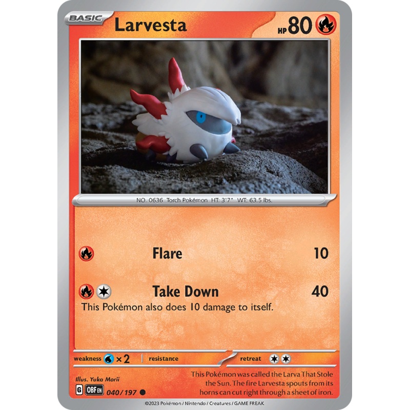 Larvesta (040/197) [Scarlet & Violet: Obsidian Flames]
