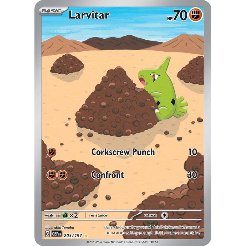 Larvitar (203/197) [Scarlet & Violet: Obsidian Flames]