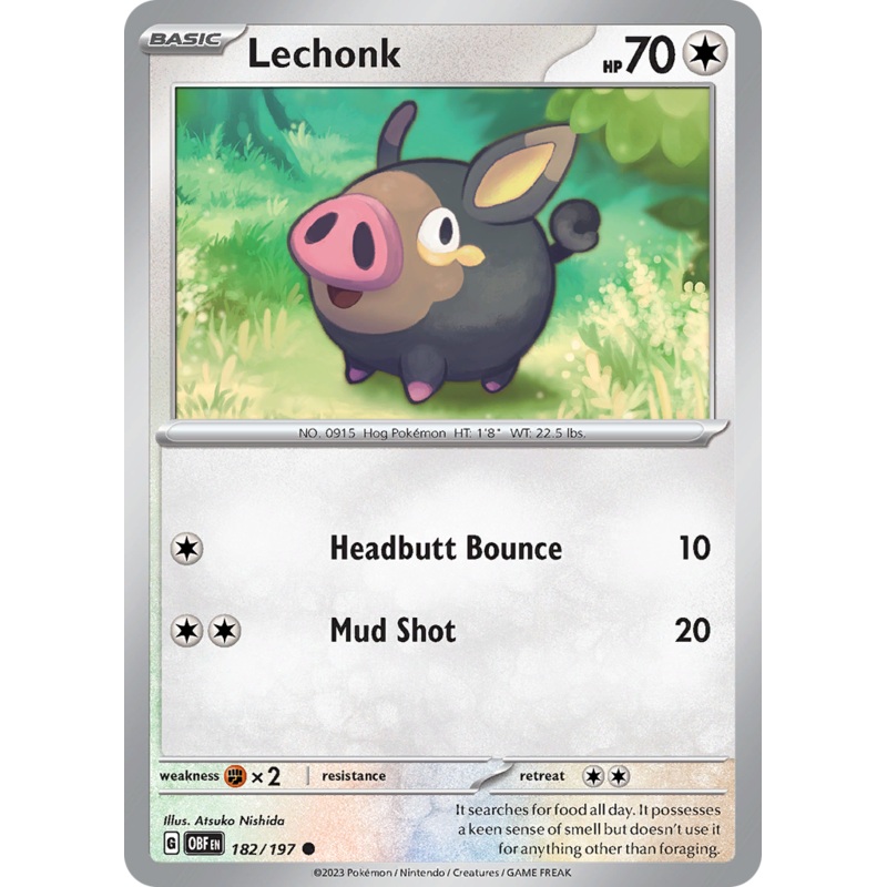 Lechonk (182/197) [Scarlet & Violet: Obsidian Flames]