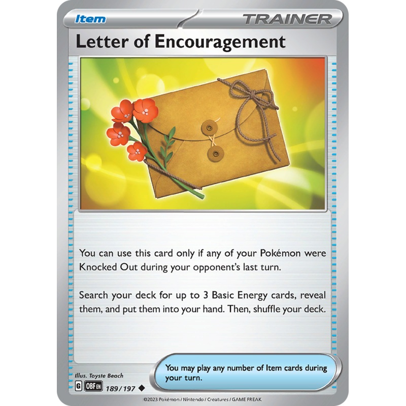 Letter of Encouragement (189/197) [Scarlet & Violet: Obsidian Flames]