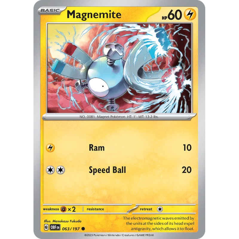 Magnemite (063/197) [Scarlet & Violet: Obsidian Flames]