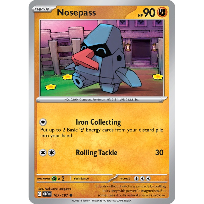 Nosepass (107/197) [Scarlet & Violet: Obsidian Flames]