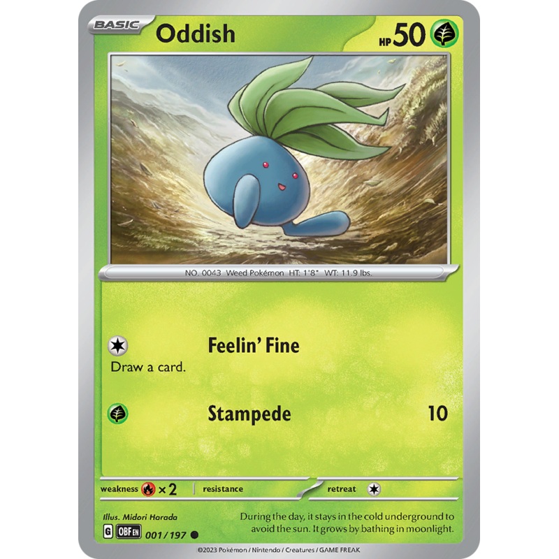 Oddish (001/197) [Scarlet & Violet: Obsidian Flames]