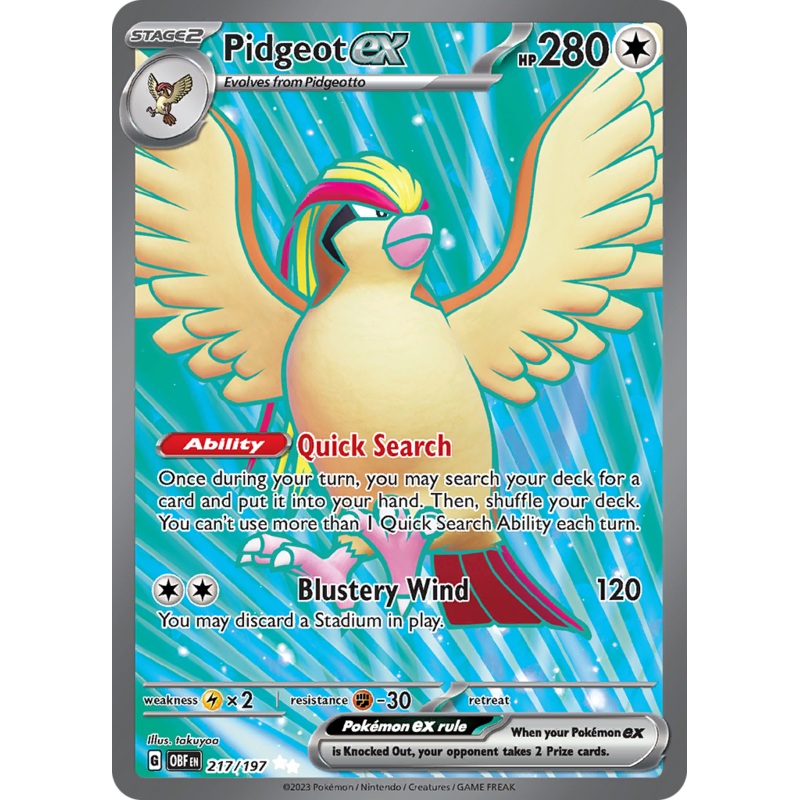 Pidgeot ex (217/197) [Scarlet & Violet: Obsidian Flames]