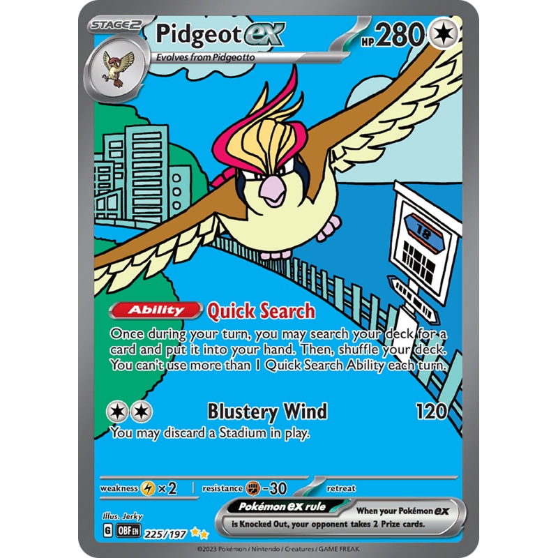 Pidgeot ex (225/197) [Scarlet & Violet: Obsidian Flames]