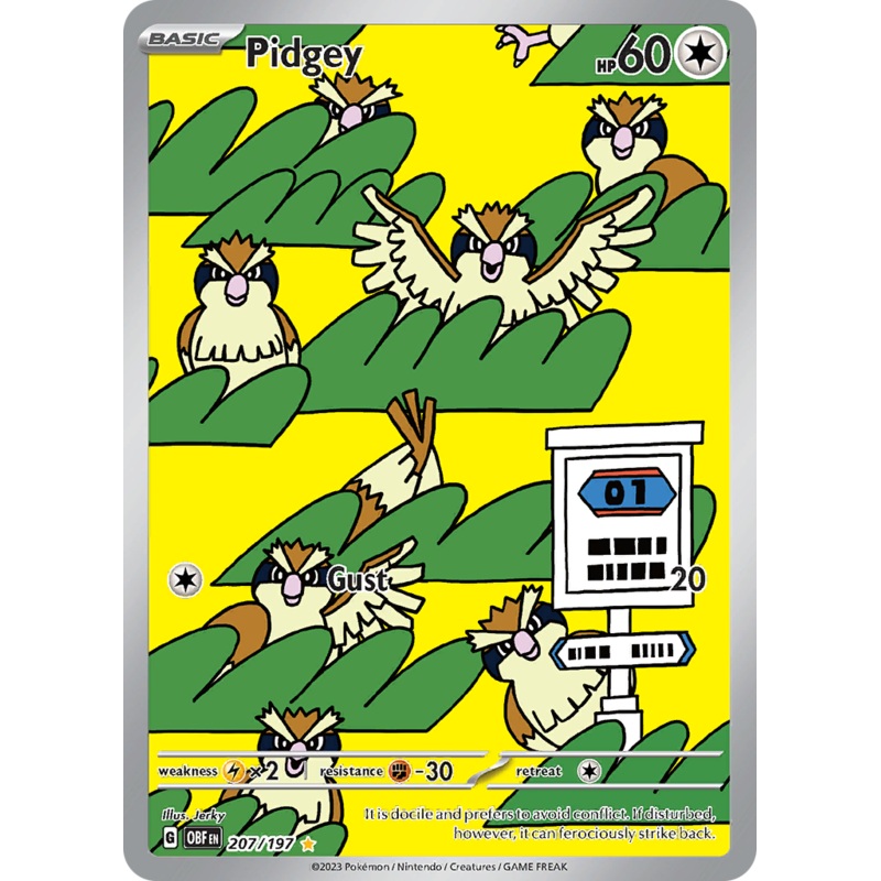 Pidgey (207/197) [Scarlet & Violet: Obsidian Flames]