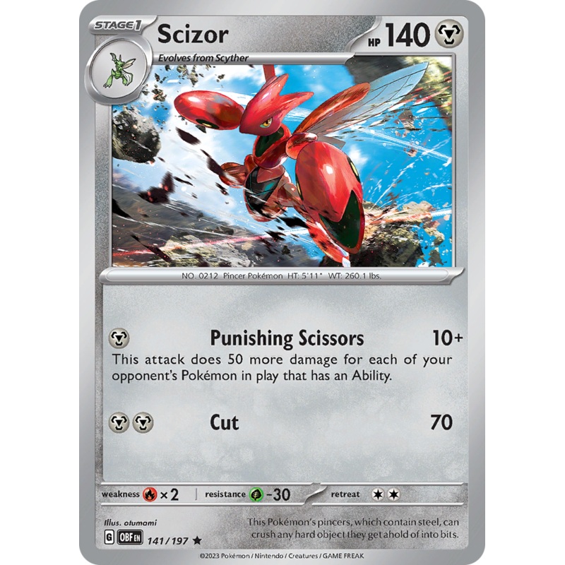 Scizor (141/197) [Scarlet & Violet: Obsidian Flames]
