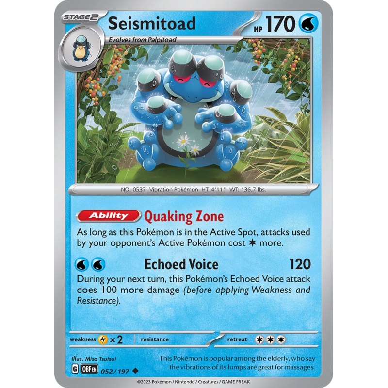Seismitoad (052/197) [Scarlet & Violet: Obsidian Flames]