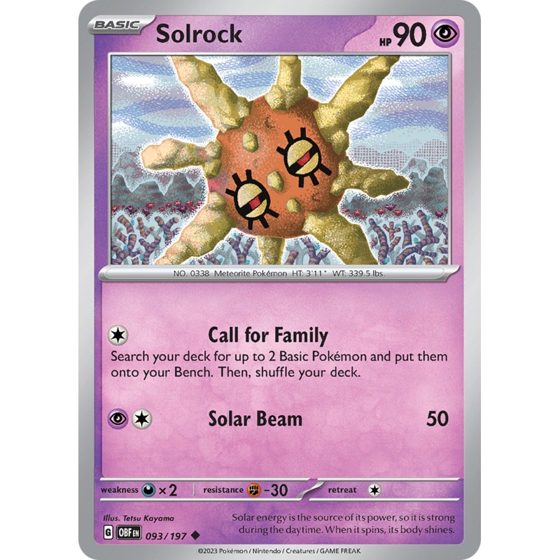 Solrock (093/197) [Scarlet & Violet: Obsidian Flames]