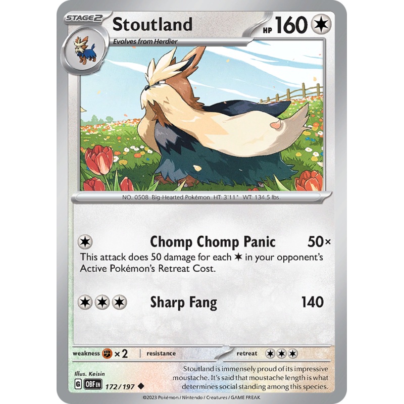 Stoutland (172/197) [Scarlet & Violet: Obsidian Flames]