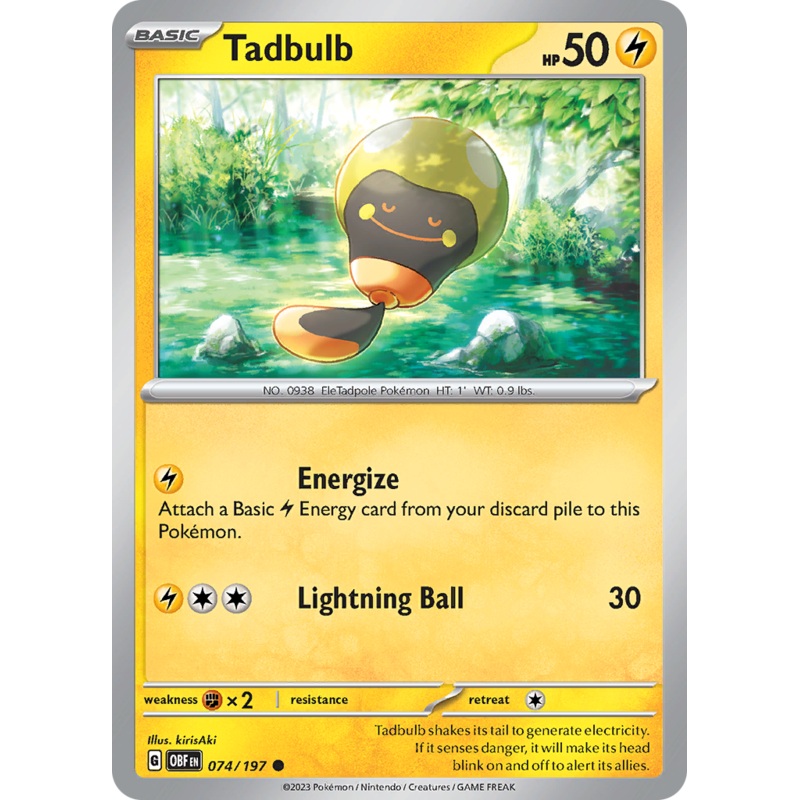 Tadbulb (074/197) [Scarlet & Violet: Obsidian Flames]