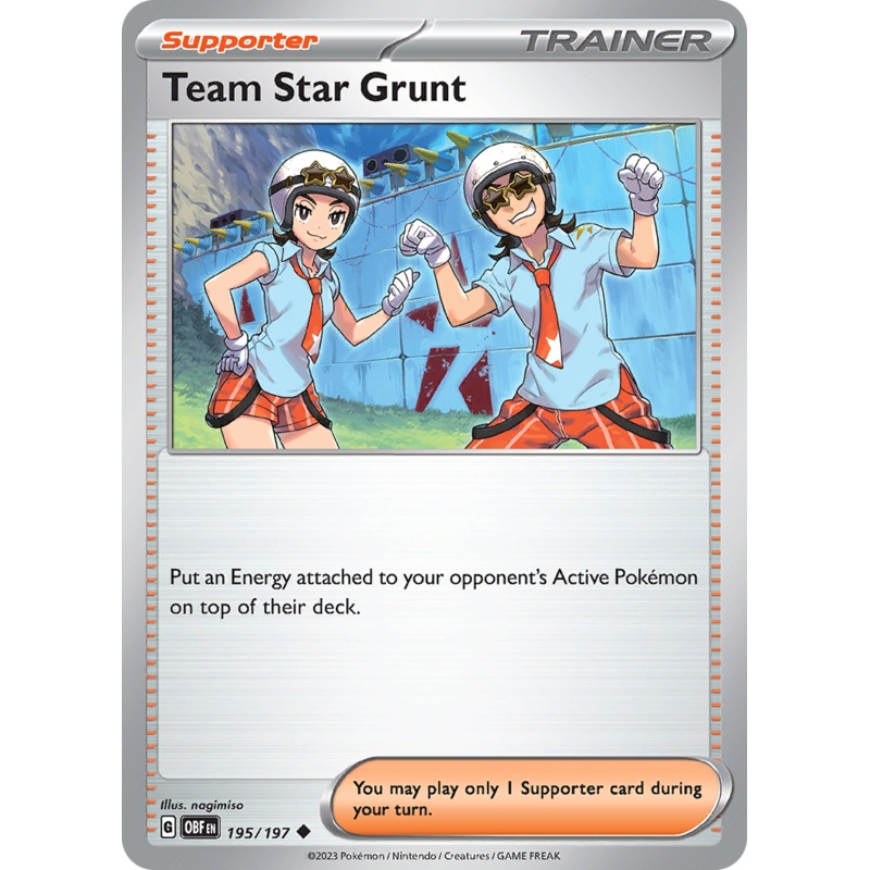 Team Star Grunt (195/197) [Scarlet & Violet: Obsidian Flames]
