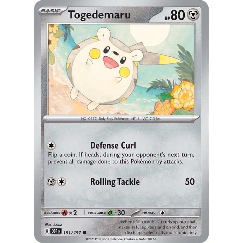 Togedemaru (151/197) [Scarlet & Violet: Obsidian Flames]