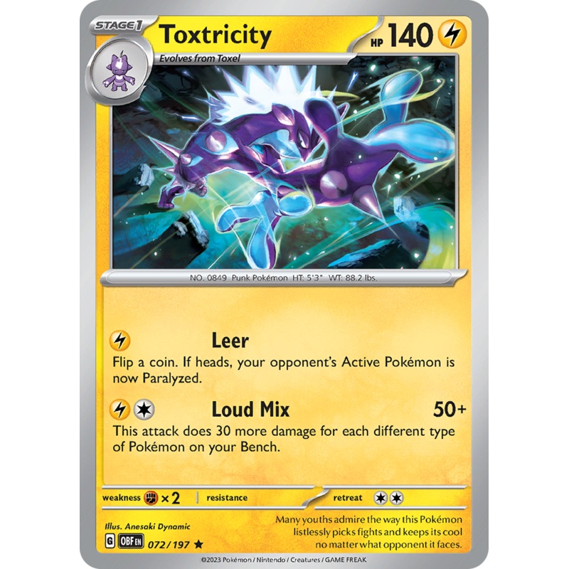 Toxtricity (072/197) [Scarlet & Violet: Obsidian Flames]