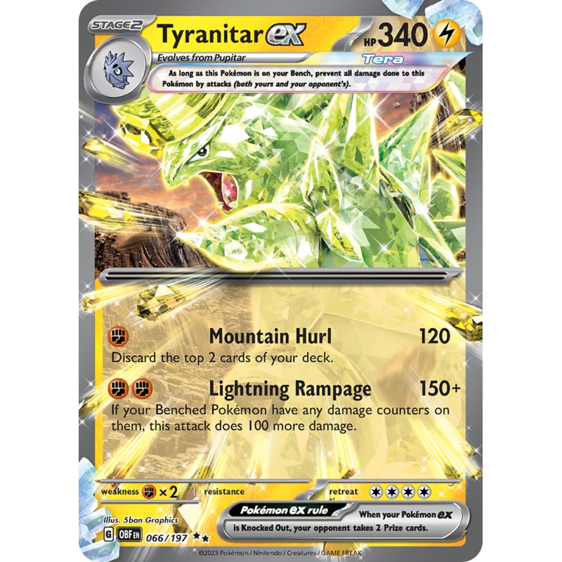 Tyranitar ex (066/197) [Scarlet & Violet: Obsidian Flames]