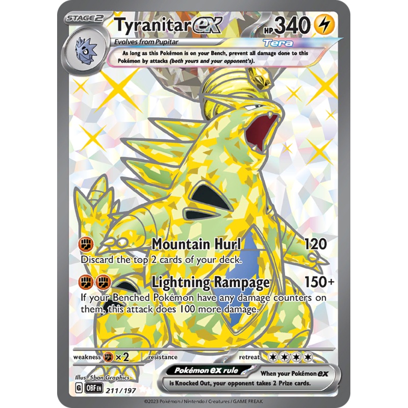 Tyranitar ex (211/197) [Scarlet & Violet: Obsidian Flames]