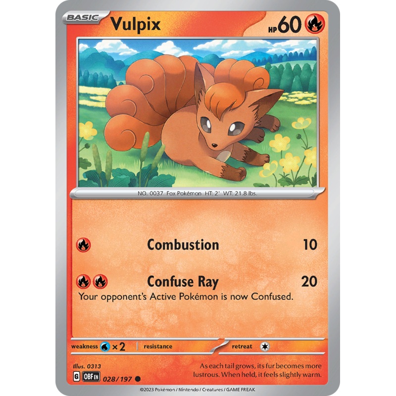 Vulpix (028/197) [Scarlet & Violet: Obsidian Flames]