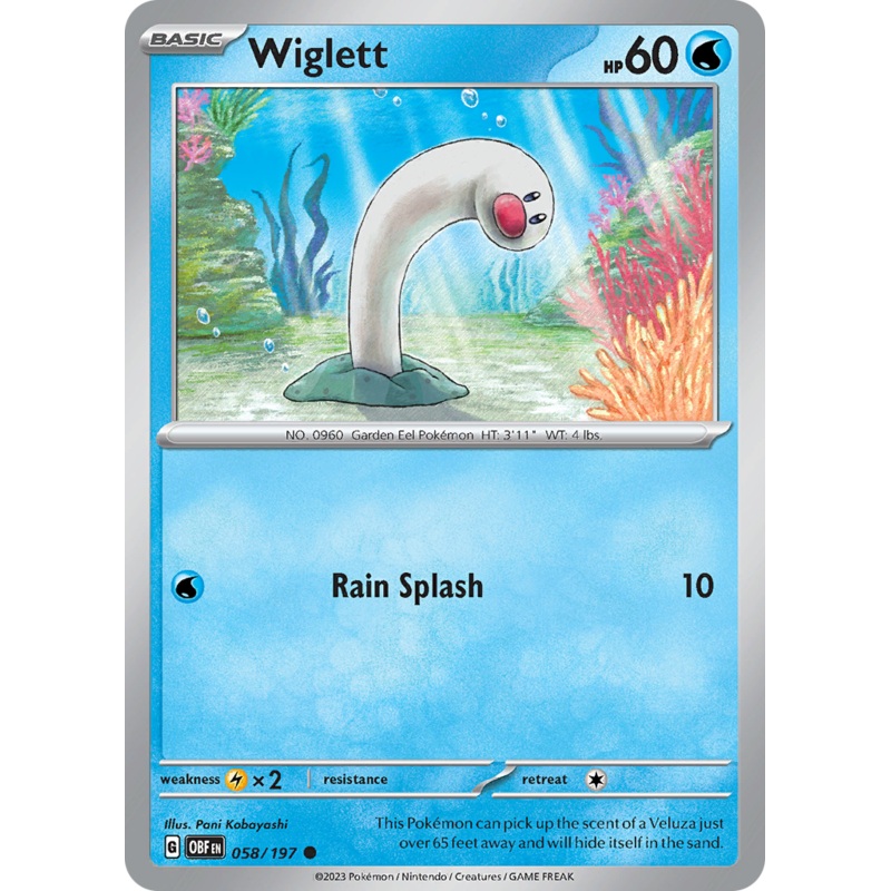 Wiglett (058/197) [Scarlet & Violet: Obsidian Flames]