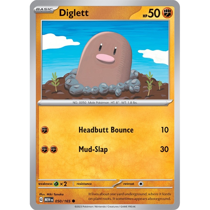 Diglett (050/165) [Scarlet & Violet 151]