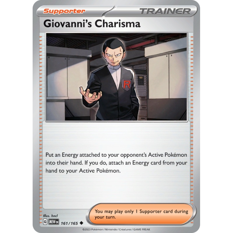 Giovanni's Charisma (161/165) [Scarlet & Violet 151]