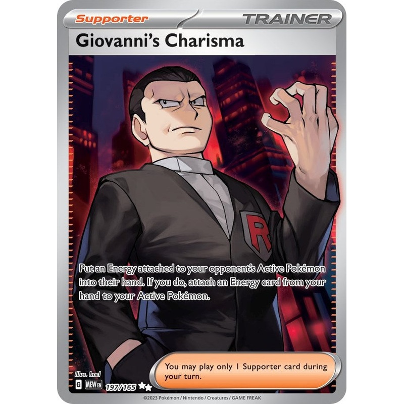 Giovanni's Charisma (197/165) [Scarlet & Violet 151]