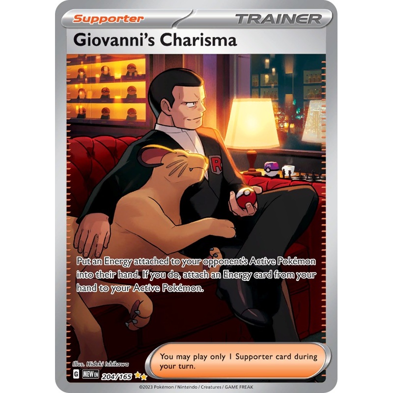 Giovanni's Charisma (204/165) [Scarlet & Violet 151]