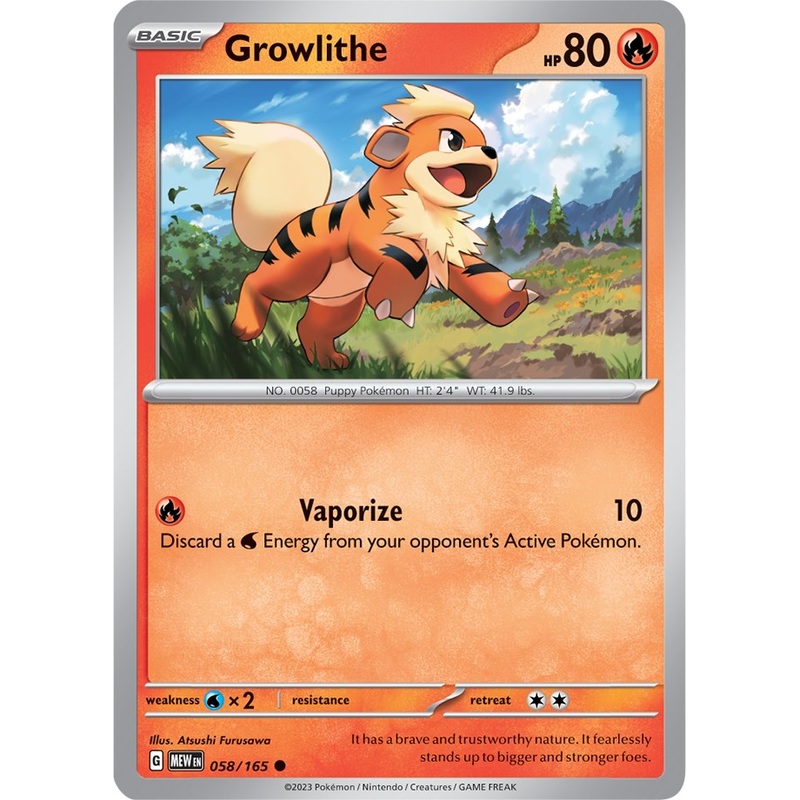 Growlithe (058/165) [Scarlet & Violet 151]