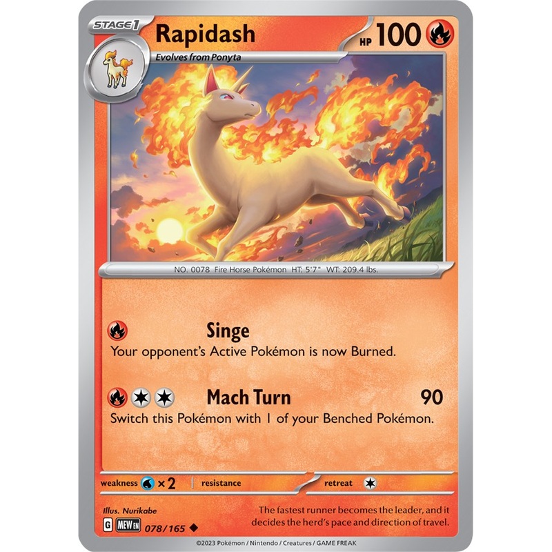 Rapidash (078/165) [Scarlet & Violet 151]