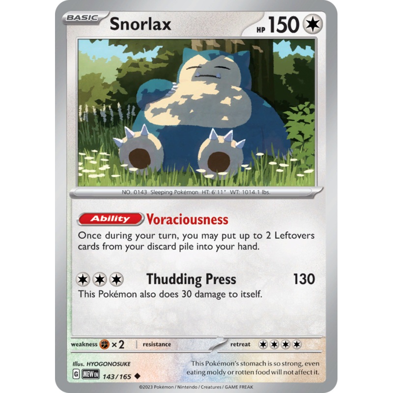 Snorlax (143/165) [Scarlet & Violet 151]