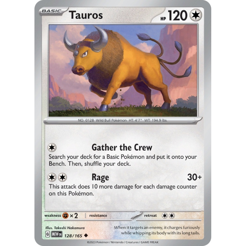 Tauros (128/165) [Scarlet & Violet 151]