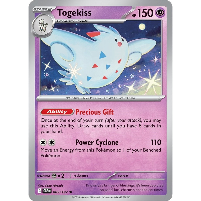 Togekiss (085/197) (Theme Deck Exclusive) [Scarlet & Violet: Obsidian Flames]