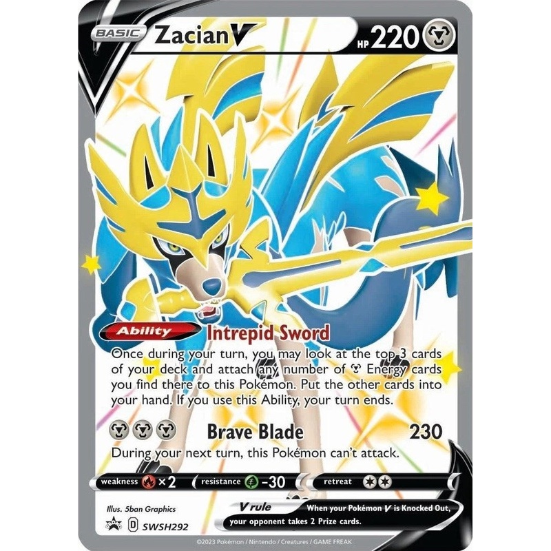 Zacian V (SWSH292) [Sword & Shield: Black Star Promos]