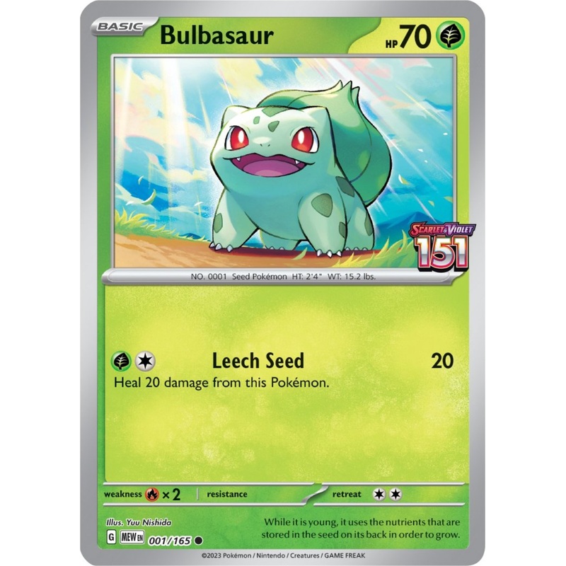 Bulbasaur (001/165) (Best Buy Exclusive) [Scarlet & Violet 151]