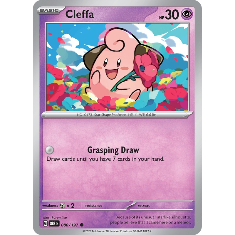 Cleffa (080/197) [Scarlet & Violet: Obsidian Flames]